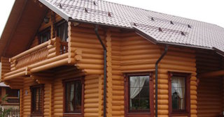 Строительство дома из оцилиндрованного бревна в Саянске - от 134134 рублей